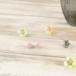Douceur poudrée et féminité en relief 🌸