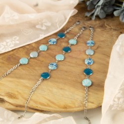 Les trois bracelets "Reflets de Bleu", une palette chic et apaisante à votre poignet