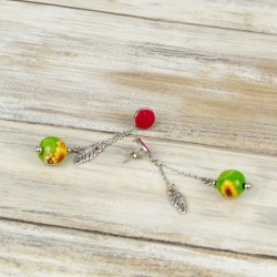 la plume et la perle millefiori, l’originalité signée atelier.