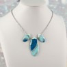 Collier court trio asymétrique – Collection Reflets de Bleu