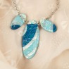 Collier court trio asymétrique – Collection Reflets de Bleu