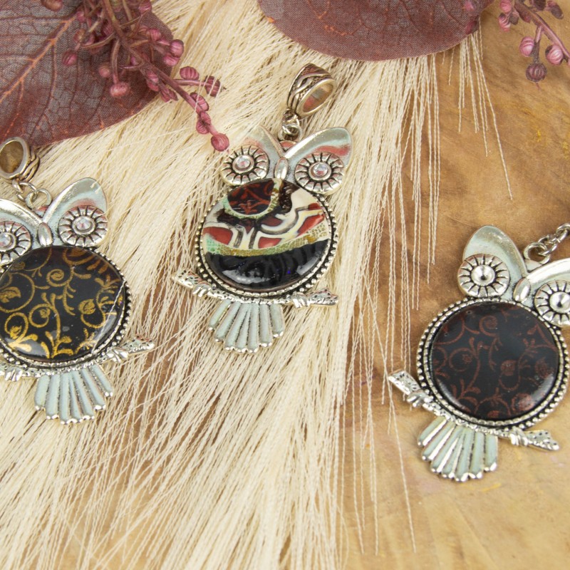 les 3 modèles de hibou côte à côte